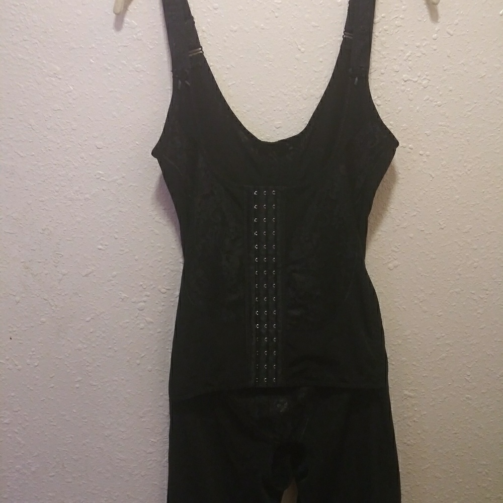 Full body shape wear black open crotch